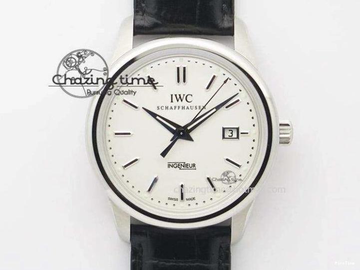 MIROTIME 0814 Ingeniuer St.Laurens SS White Dial MK 1:1 Best Edition On Black Leather Strap A Youthful 7363